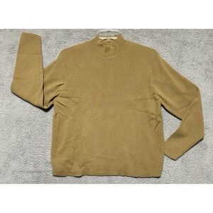 Eddie Bauer 100% Merino Wool Sweater Mens Size XL‎  Brown Fleece Pullover